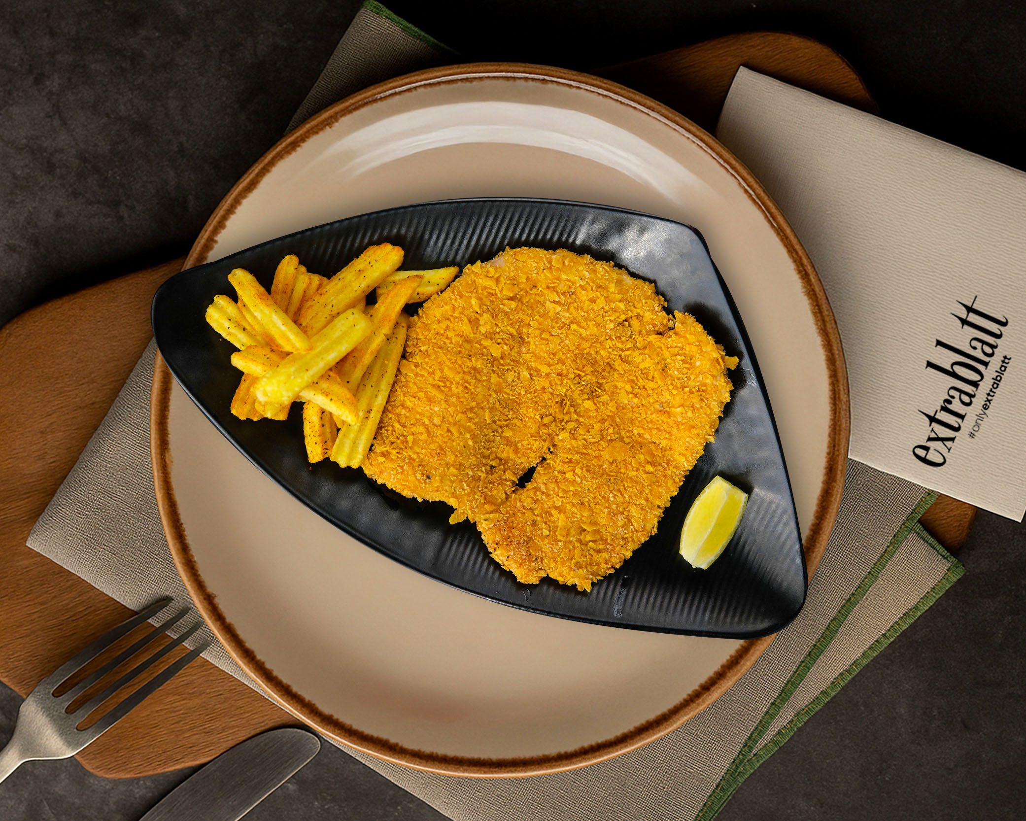 DORİTOS KAPLAMALI TAVUK SCHNITZEL